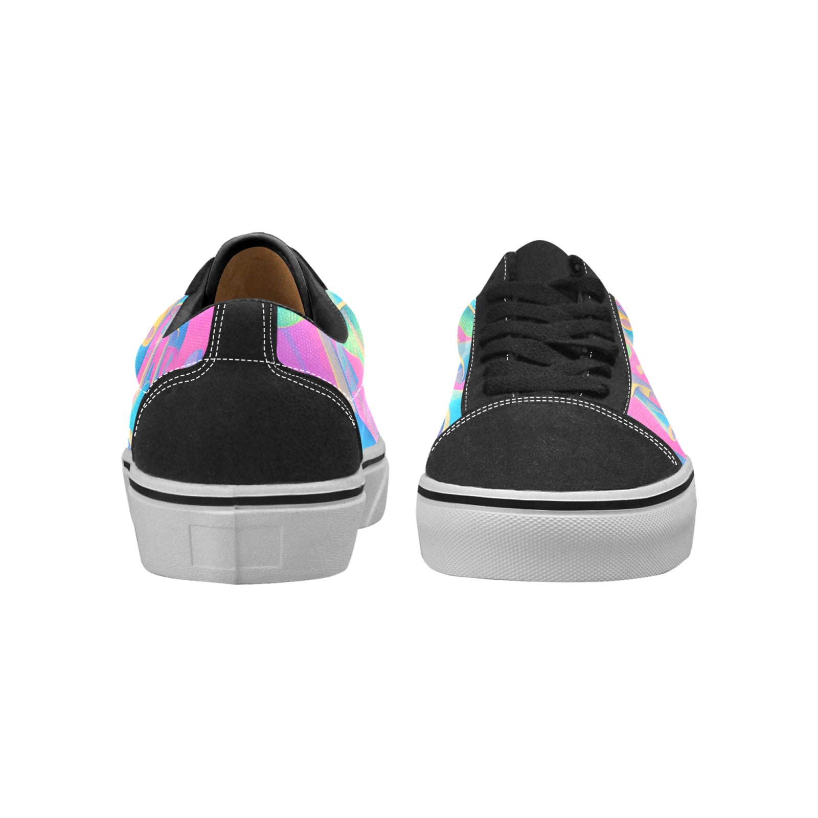 WOMEN'S Magic Mushrooms Psychedelic Vibe Low Top Skateboarding Dark Academia Shoes