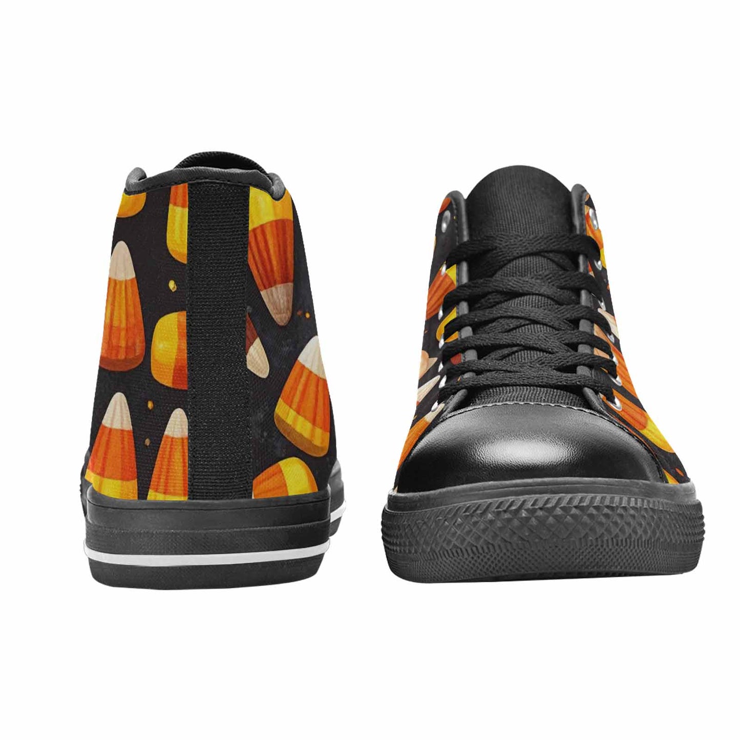 MEN'S Halloween Candy Corn High Top Canvas Y2K Custom Shoes