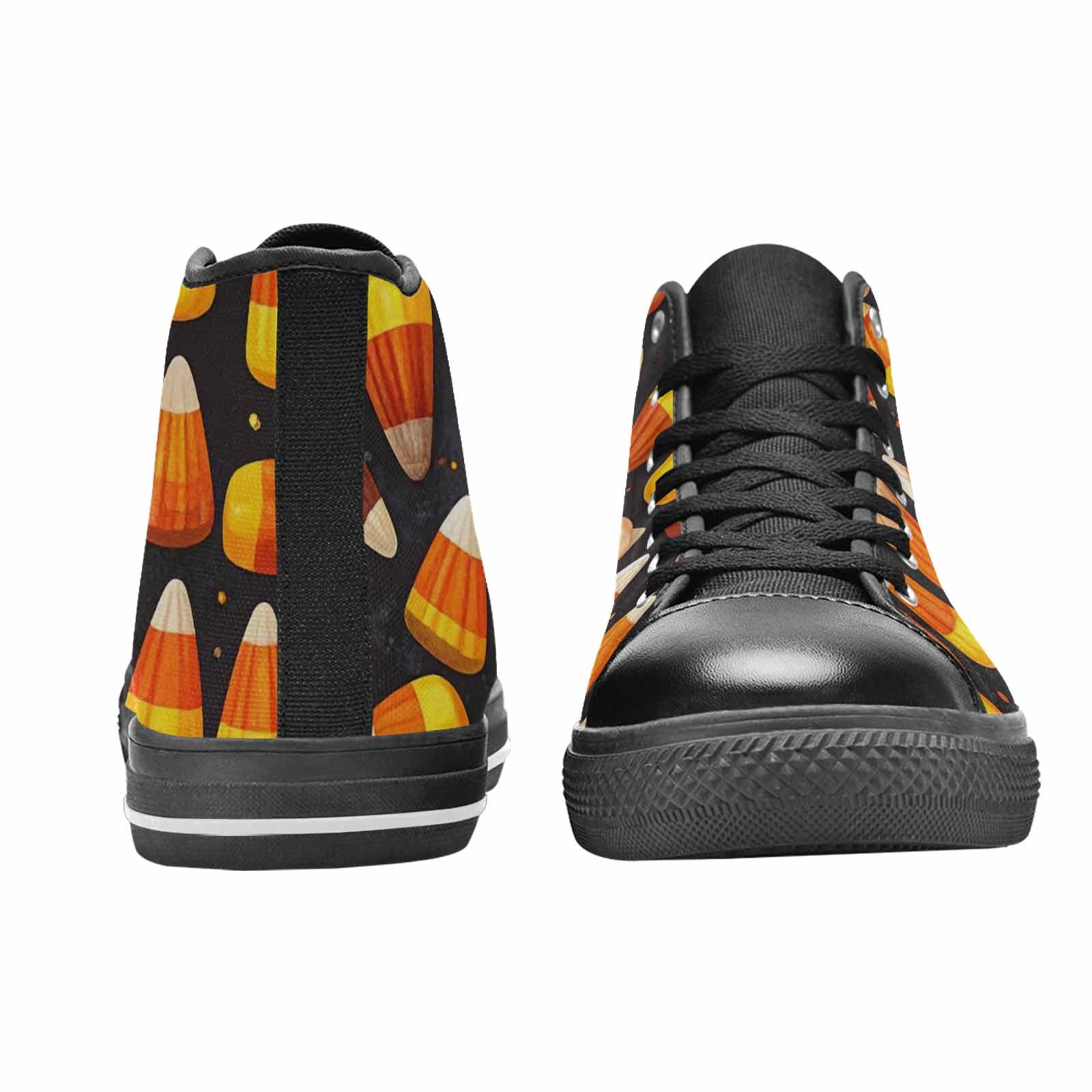 MEN'S Halloween Candy Corn High Top Canvas Y2K Custom Shoes