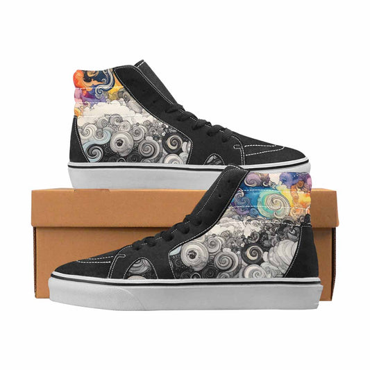 WOMEN'S Tie Dye High Top Canvas Unique Print Dreamcore Custom Shoes