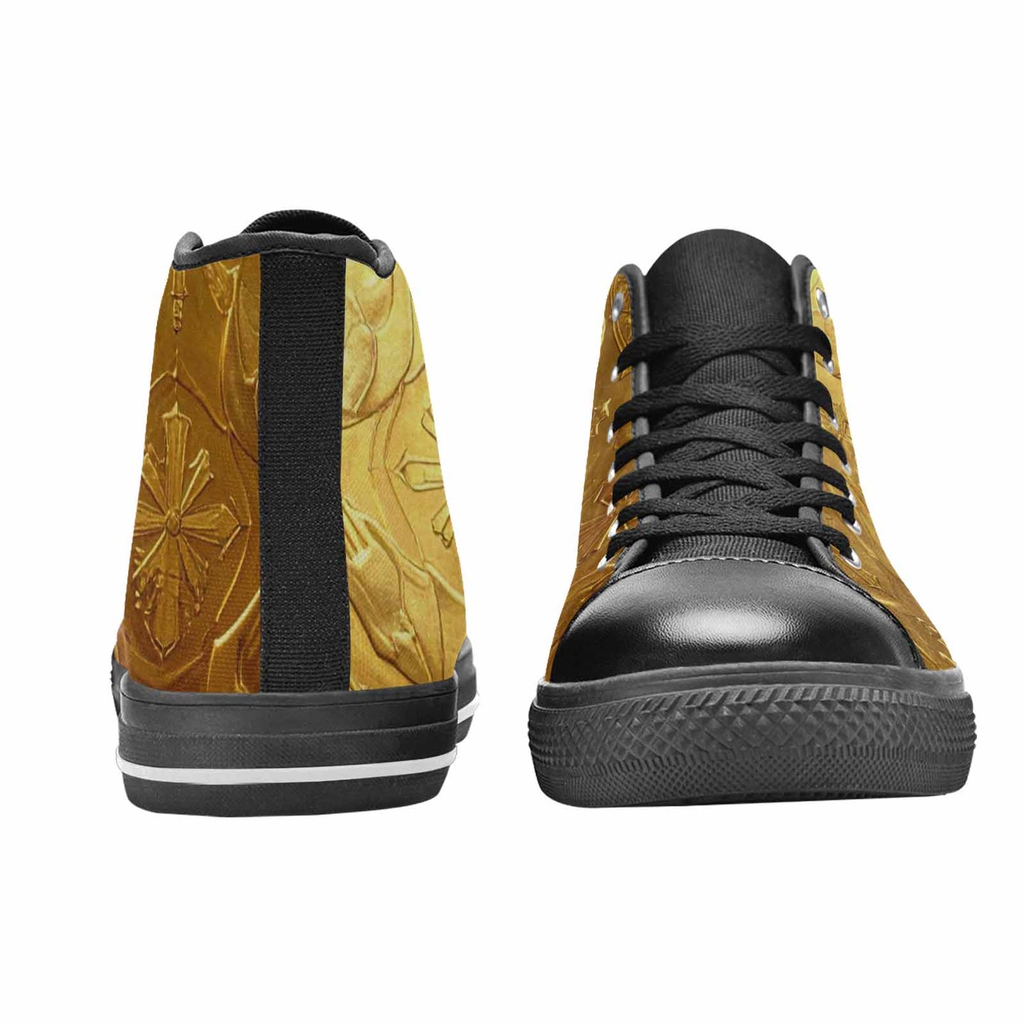 MEN'S Cross Faith Iconography High Top Canvas Neon Fantasy Shoes