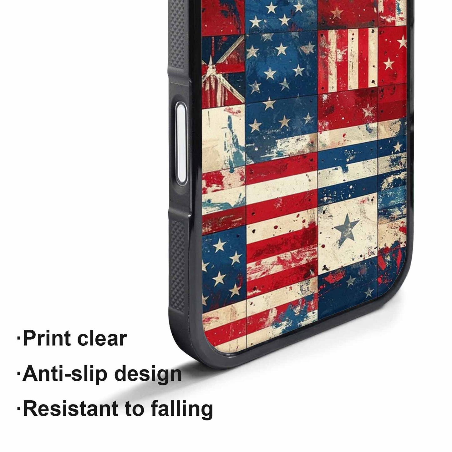 iPhone 17 Pro Case — Small American Flag Stars And Galaxy, Original Design Phone Case