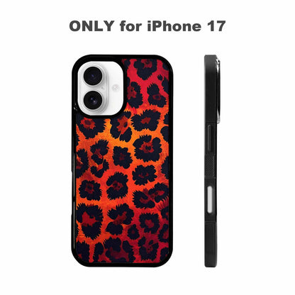 iPhone 17 Case — Leopard Print Dark Seamless Animal Print, Customized Protective Case