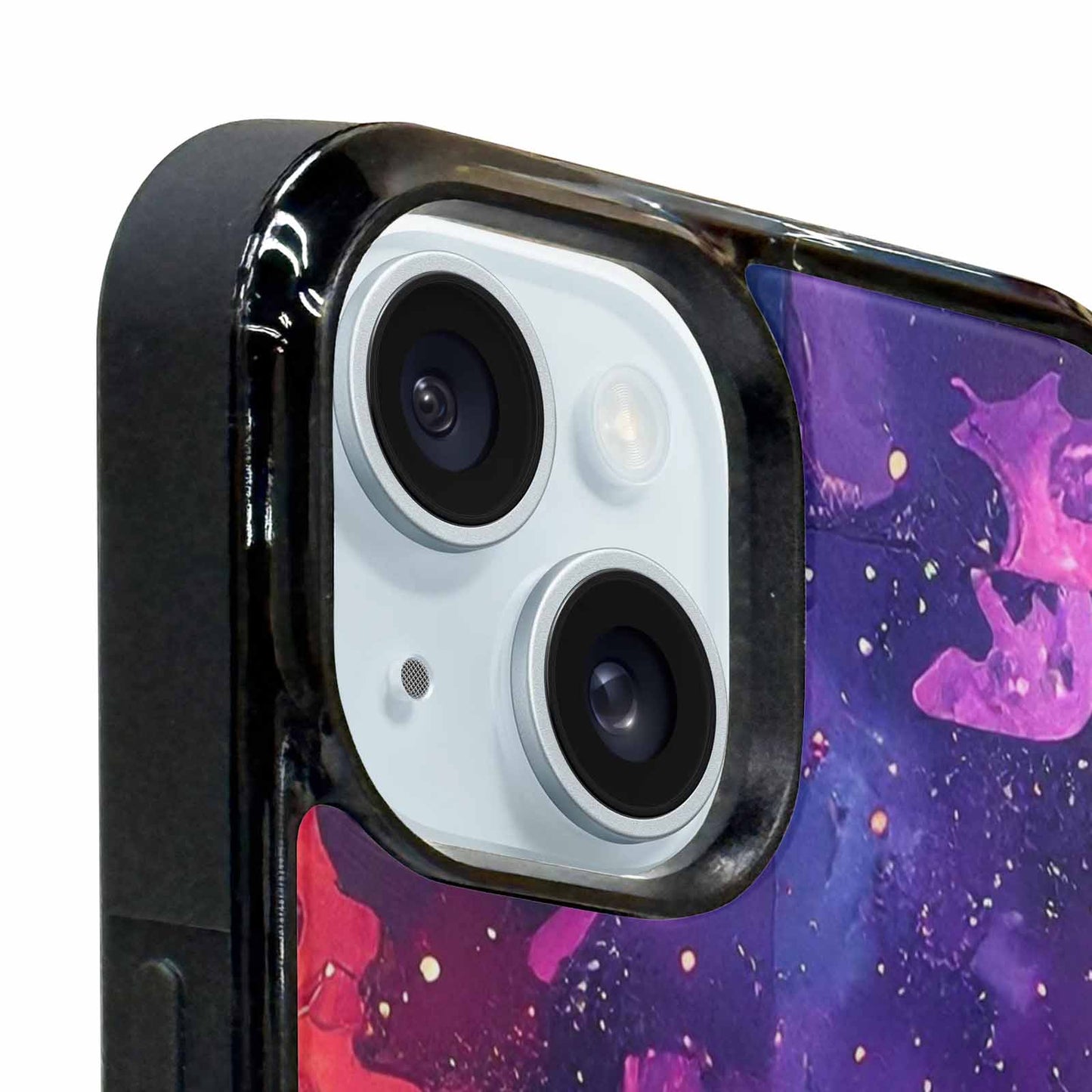 iPhone 15 Plus Case — Cosmic Creature And Object Mashup Pattern, Custom Print Case Cover