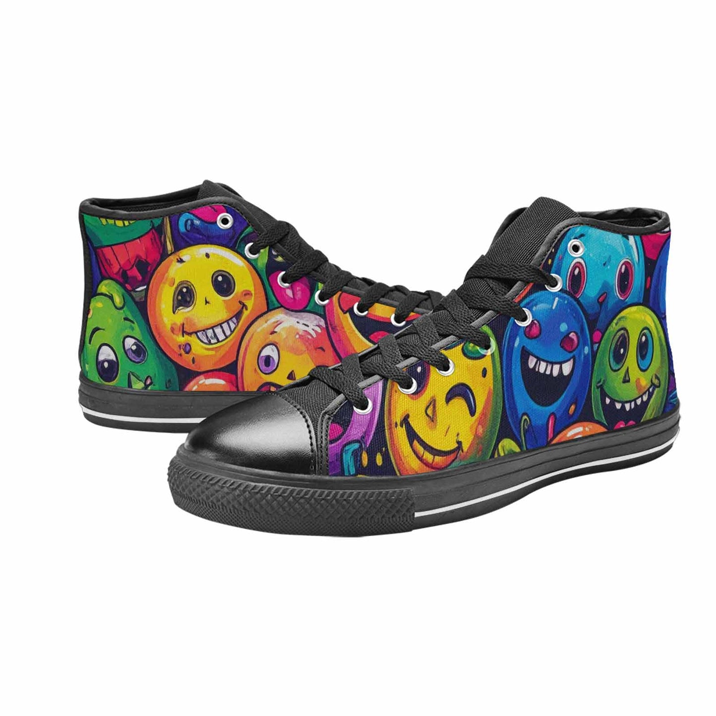 WOMEN'S Funny Looking Cartoon High Top Canvas Y2K Shoes