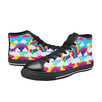 MEN'S Clouds Unicorns Art Men’S High Top Canvas Grunge Custom Sneakers