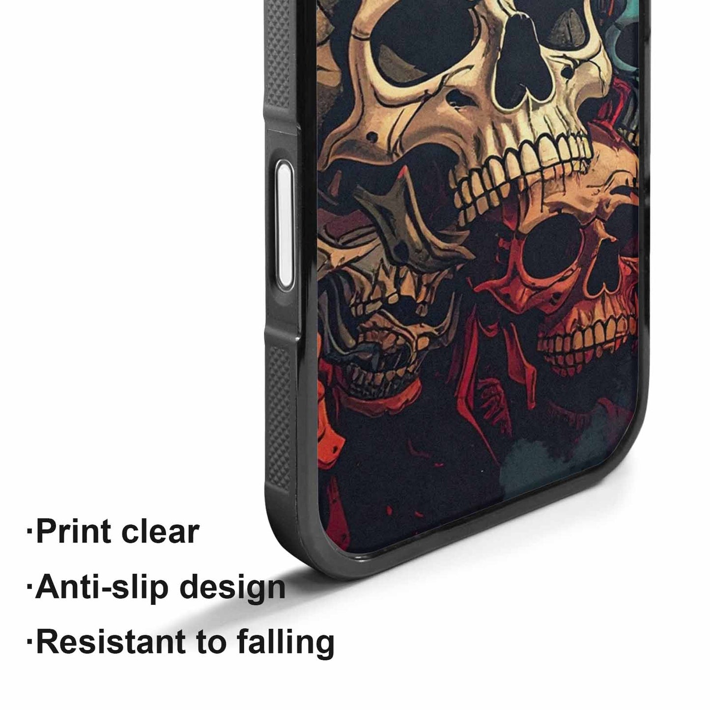 iPhone 17 Case — Skull Dark Art Gothic Print Gothic, Custom Designed Case Cover