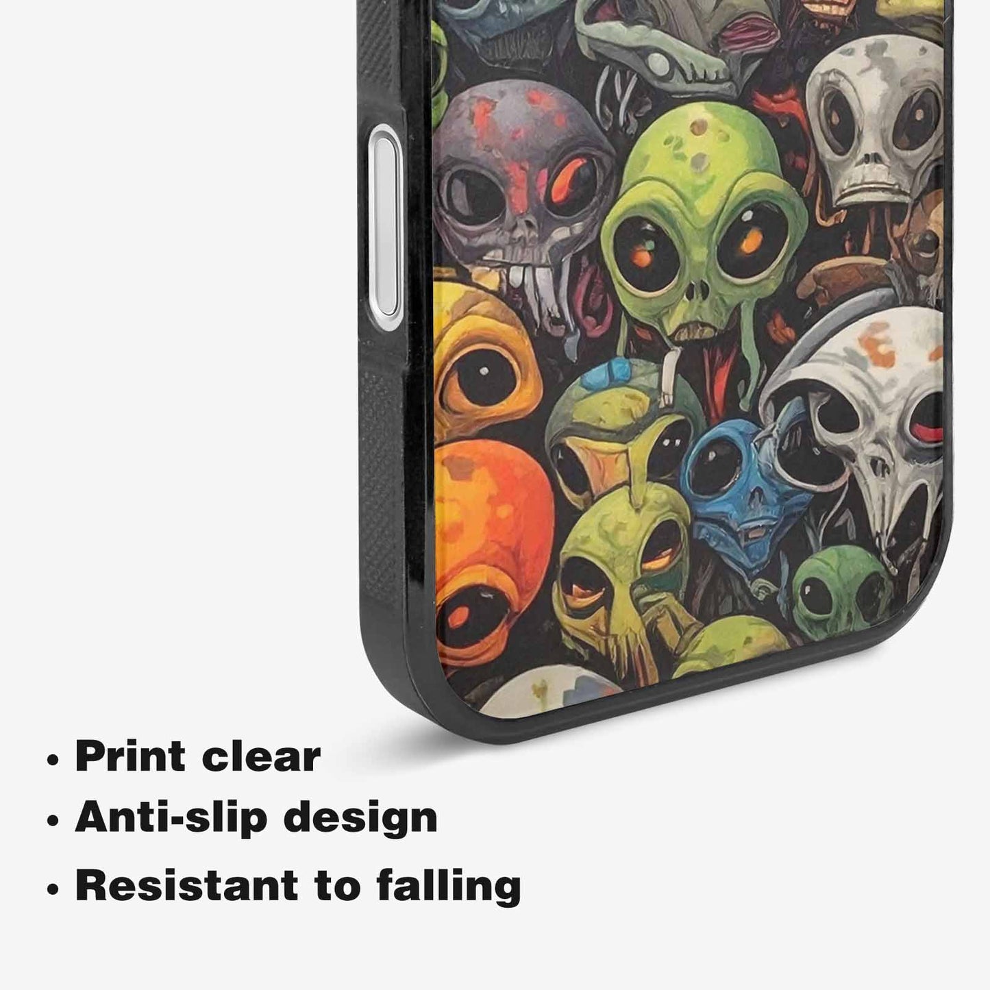 iPhone 16 Plus Case — Aliens Camo Aliens Pattern Hundreds Of, Custom Printed Phone Case