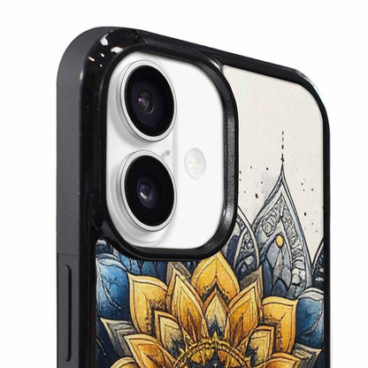 iPhone 17 Case — Black &amp; Blue Ink Original Art, Custom Art Phone Cover