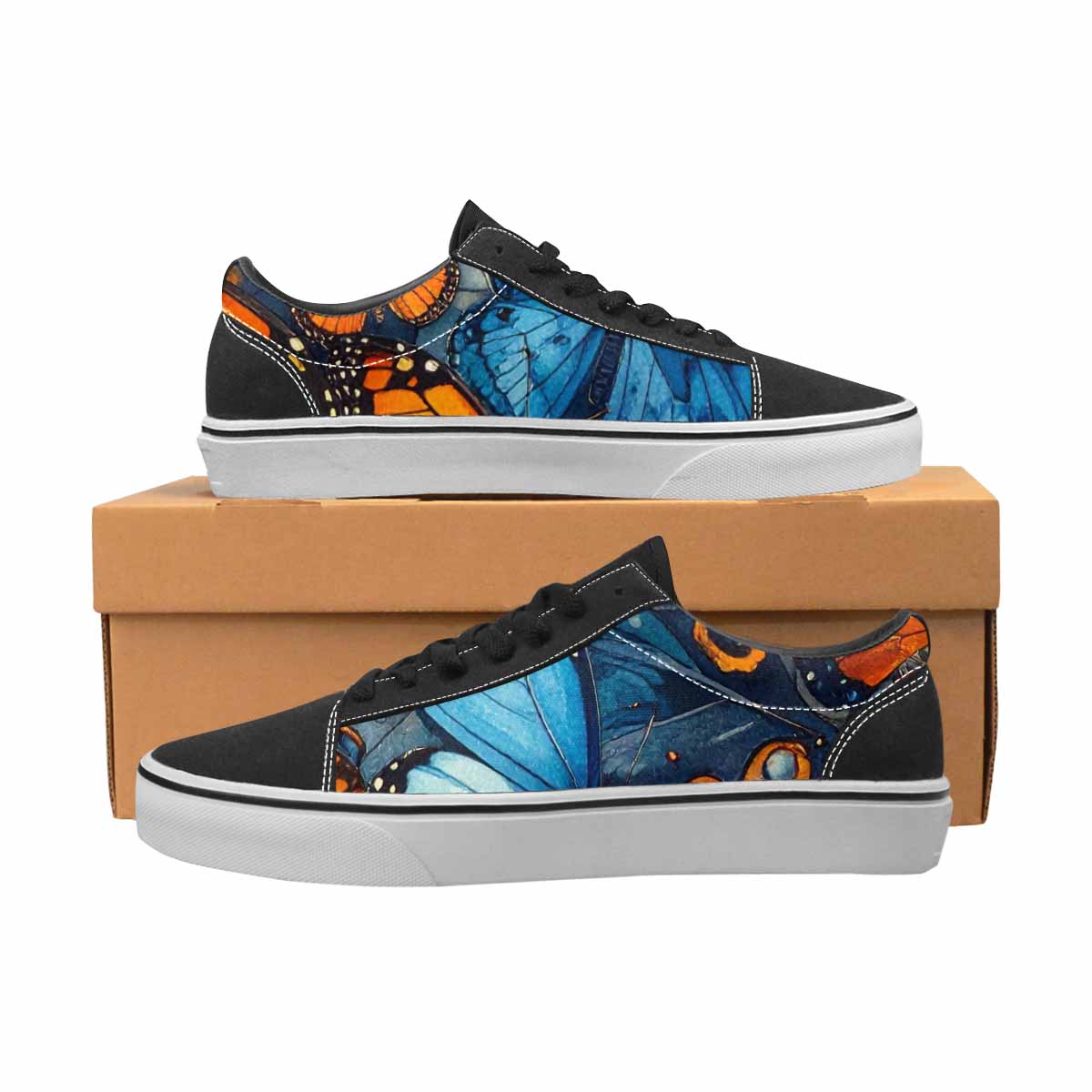 MEN'S Butterfly Wing Canvas Lace-Up Dreamcore Custom Shoes