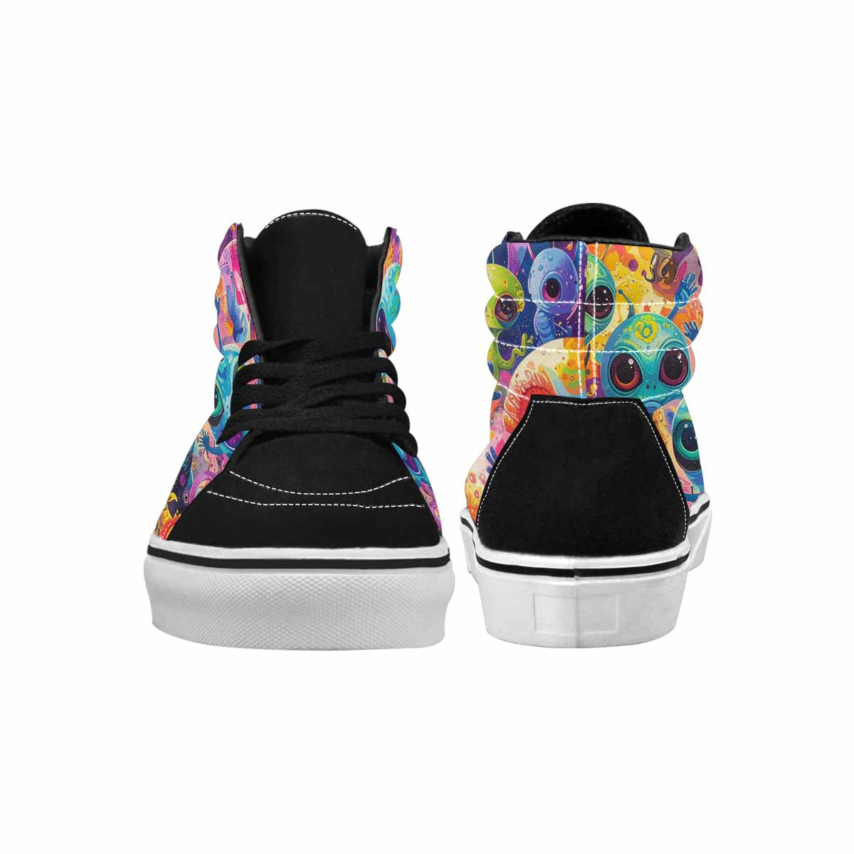 MEN'S Cartoon Alien Characters High Top Canvas Aesthetic Sneakers