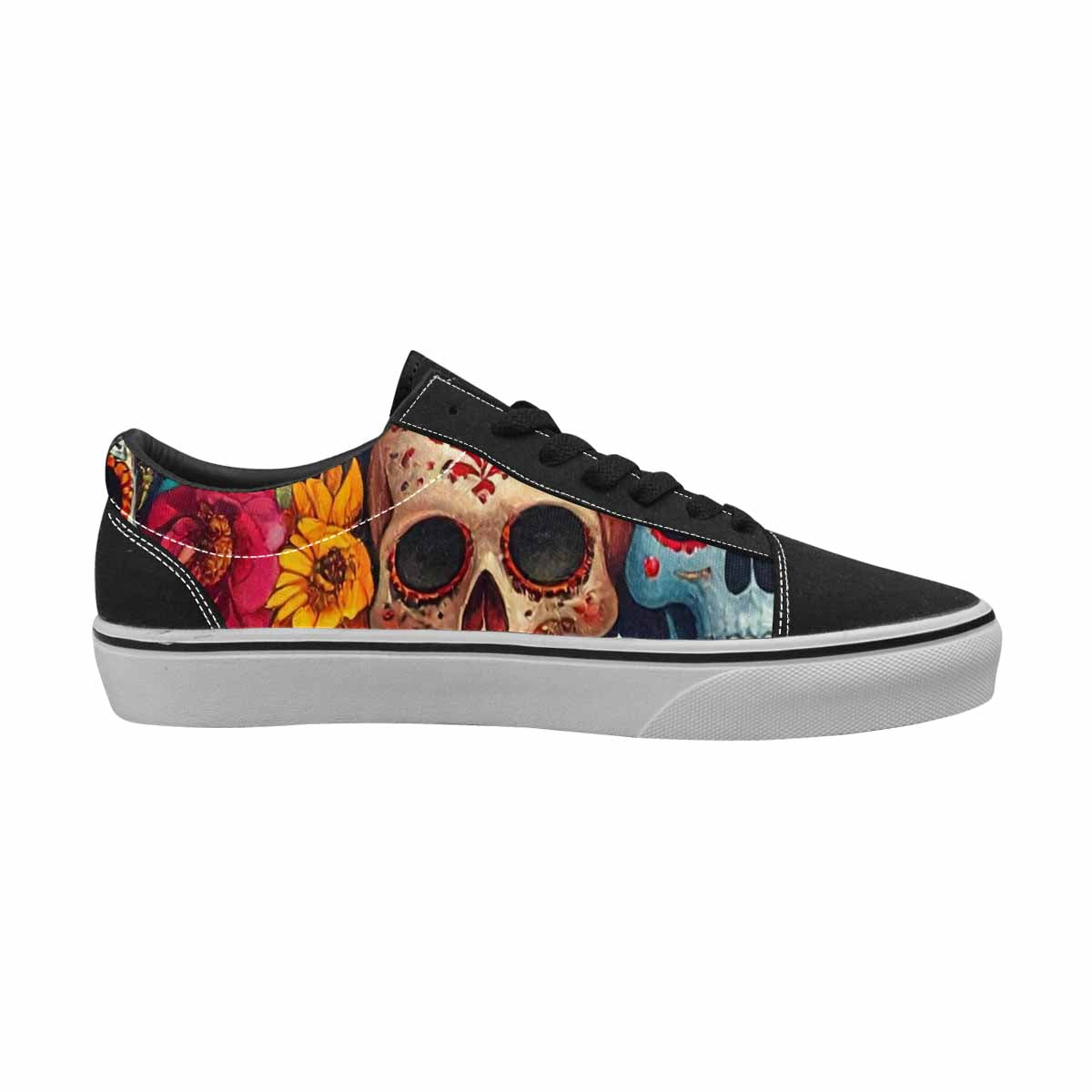 MEN'S Skull Canvas Lace-Up Neon Fantasy Shoes
