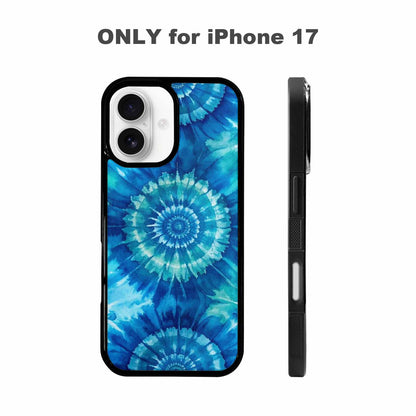iPhone 17 Case — Tie Dye Ocean Blues Tie Dye, Custom Made Phone Cover