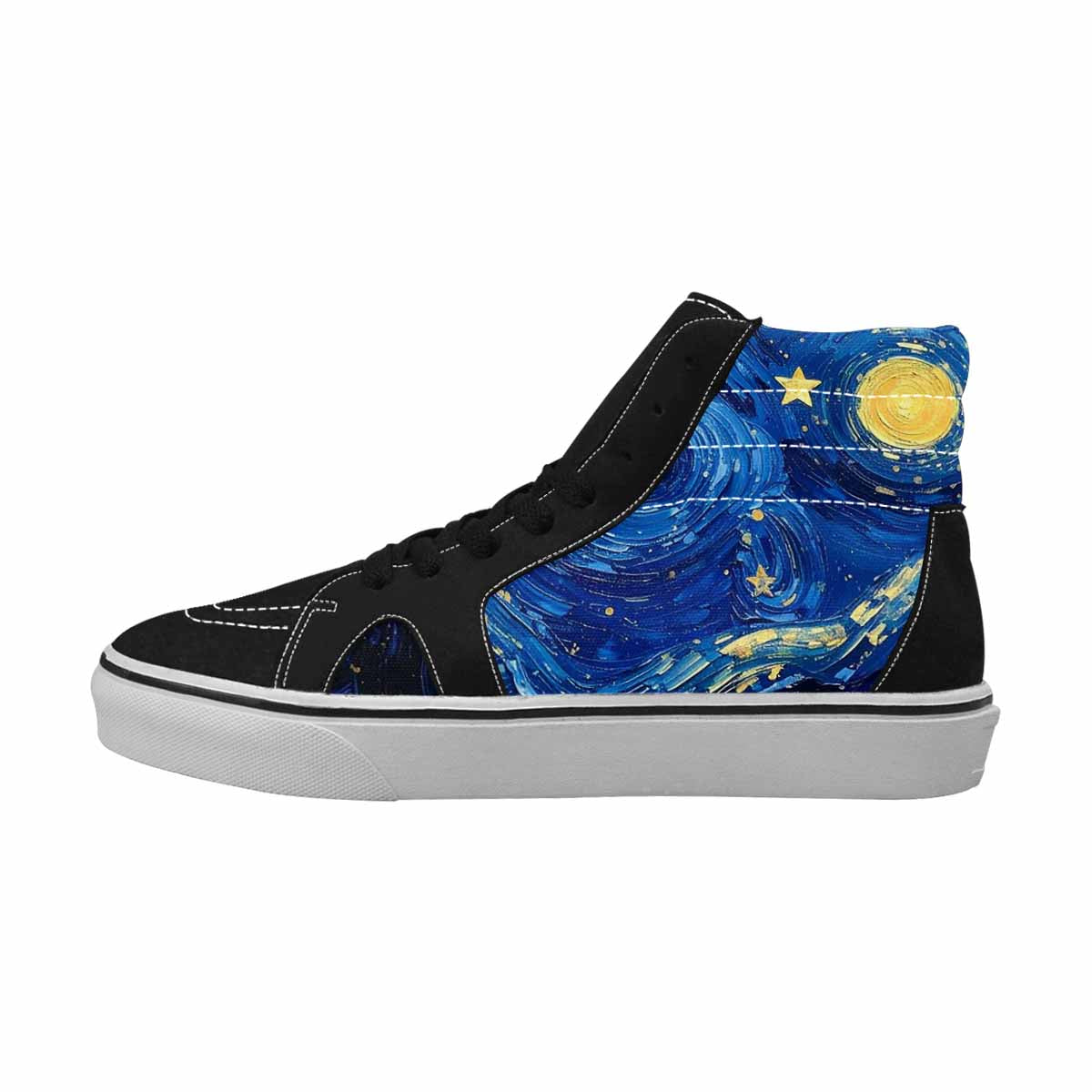 WOMEN'S Starry Night Galaxy High Top Canvas Dreamcore Custom Shoes