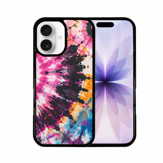 iPhone 17 Case — Tie Dye Swirls Black Tie Dye, Custom Printed Phone Case