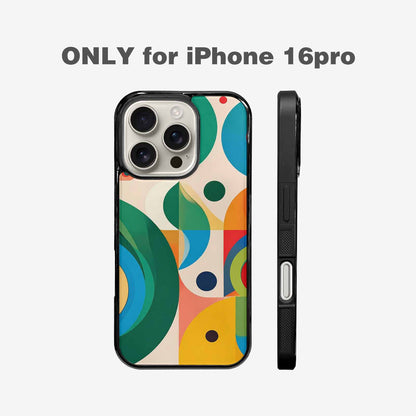 iPhone 16 Pro Case — 1960s Mod Cartoon Art Pattern, Custom Art Phone Cover