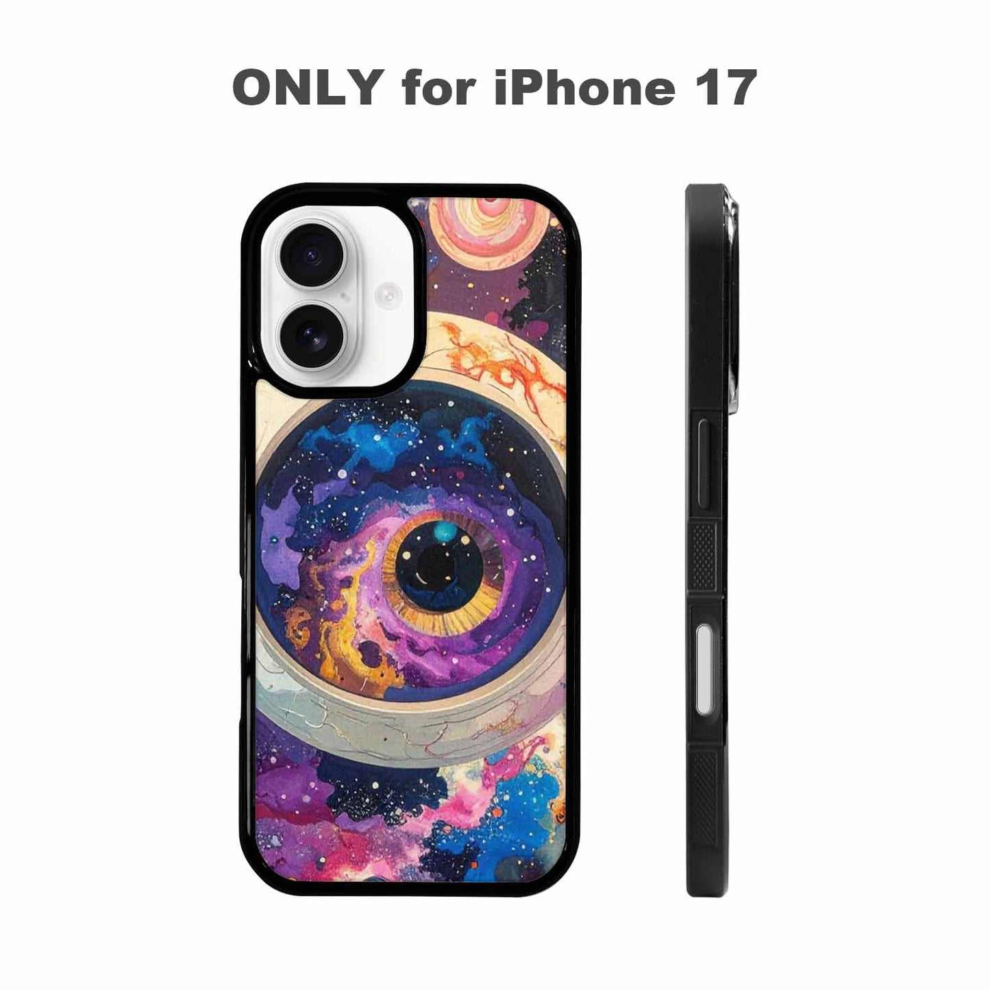 iPhone 17 Case — Seamless Tileable Pattern Of Galaxy Space, Custom Printed Phone Case
