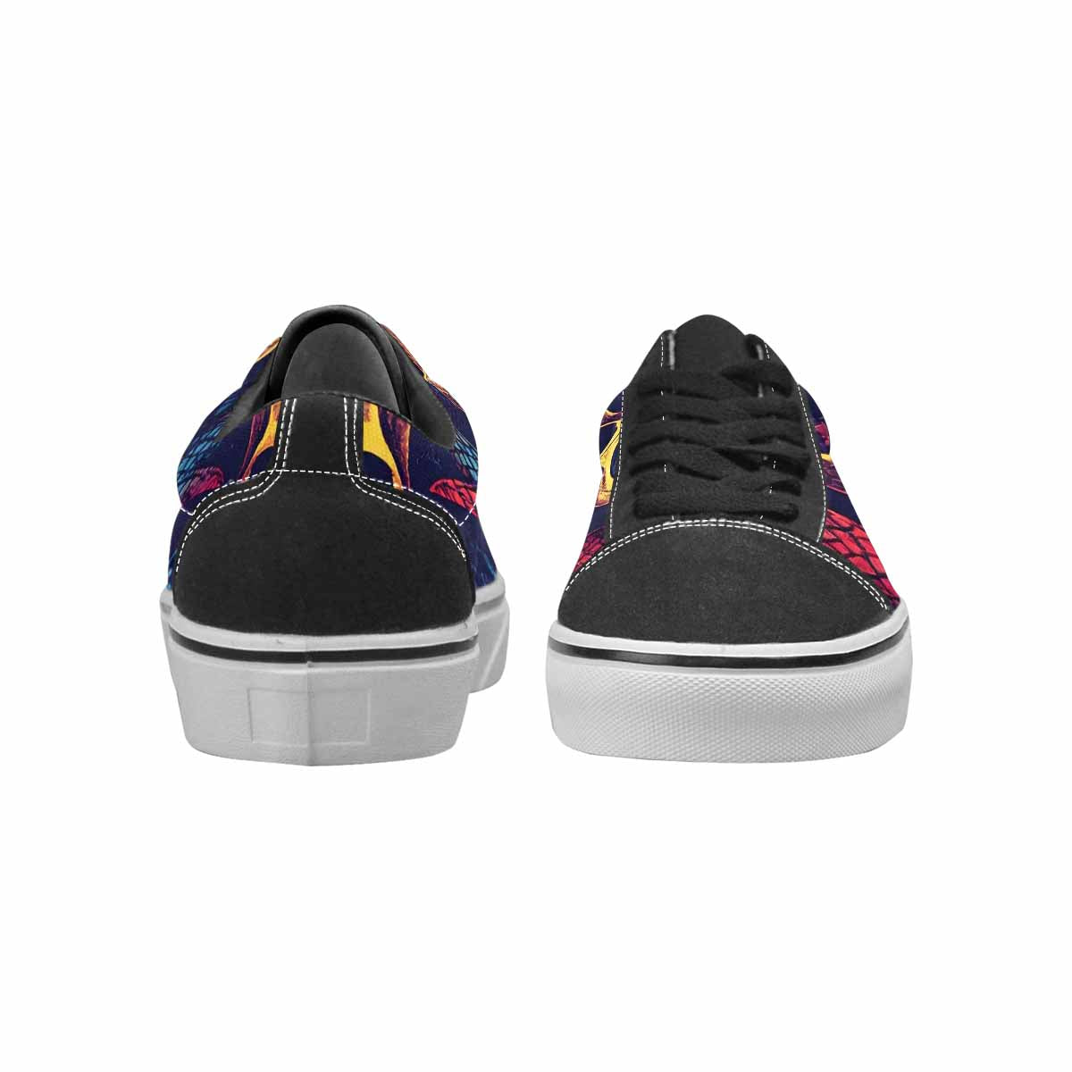 WOMEN'S Snake Skulls Print Canvas Lace-Up Dreamcore Shoes