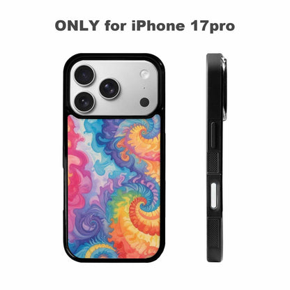iPhone 17 Pro Case — Tie Dye Swirls Tie Dye Tie, Custom Made Phone Cover