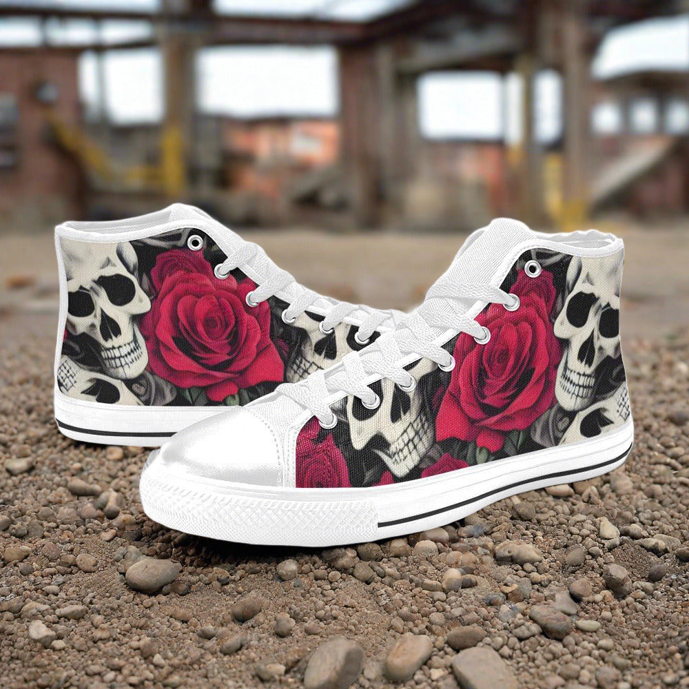 Celtic Red Gold Unique MEN Bold Art - Freaky Shoes | Custom Art Sneakers