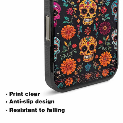 iPhone 16 Pro Case — Colorful Dia De Los Muertos Sugar, Original Design Phone Case