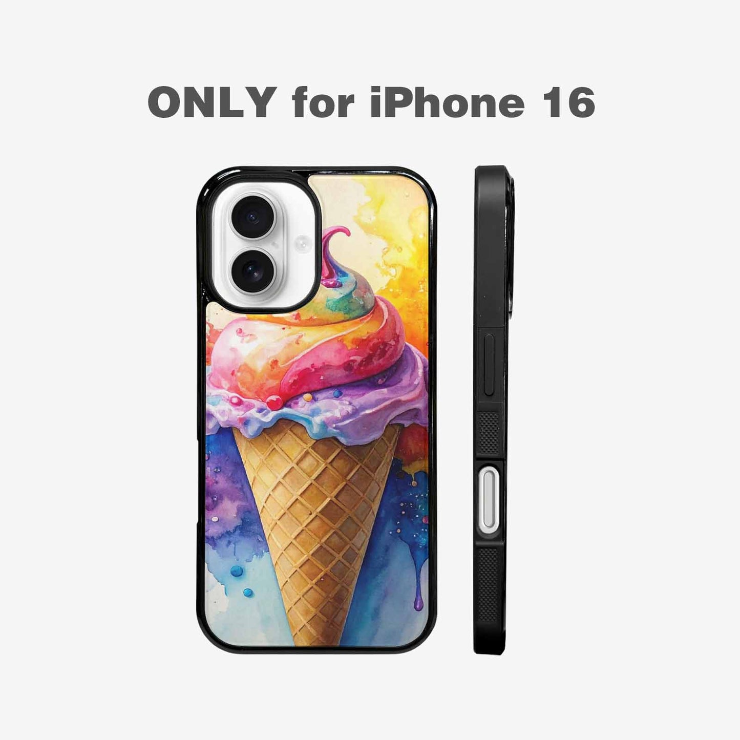iPhone 16 Case — Melting Icecream Collage, Original Design Phone Case