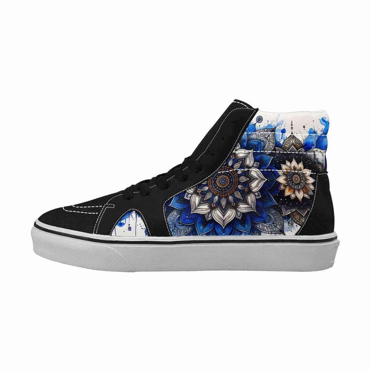 MEN'S Mandala Medallion High Top Canvas Kaleidoscope Sneakers