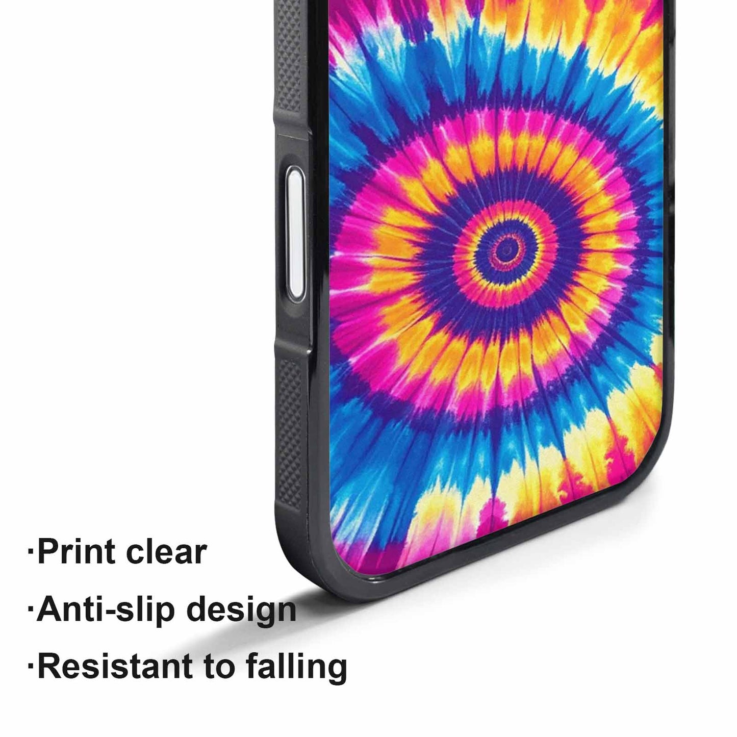 iPhone 17 Pro Case — Tie Dye Spiral Art Seamless Tie, Custom Print Case Cover