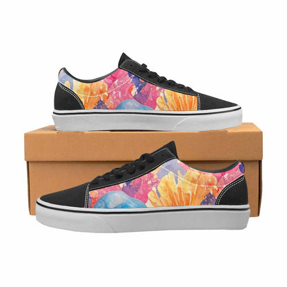 WOMEN'S Fish Scale Coral Canvas Lace-Up Dreamcore Sneakers