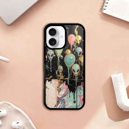 iPhone 17 Case — Aliens Marblemelting Aliens Pa Alien Scifi, Personalized Phone Case