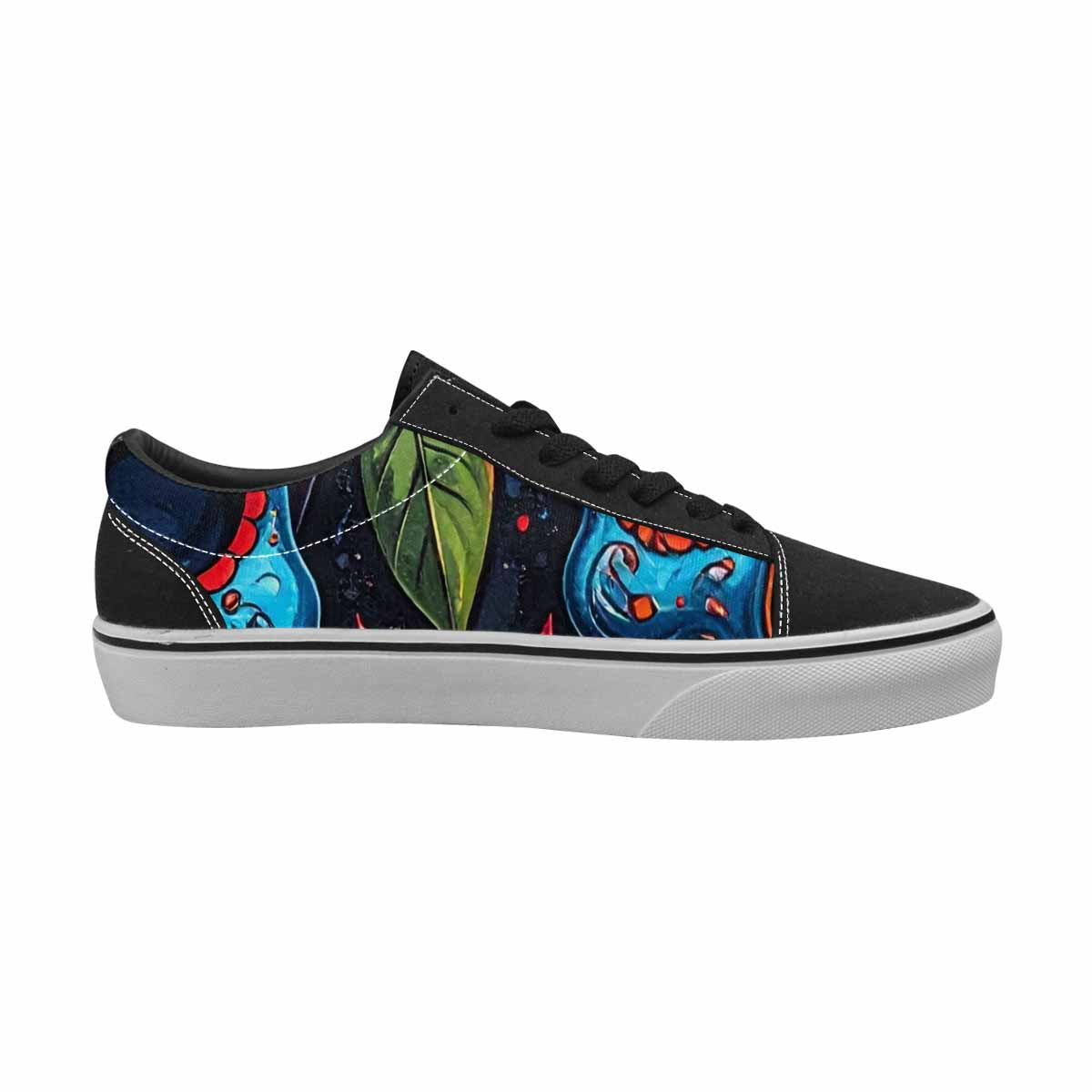 MEN'S Graffiti Skull Canvas Lace-Up Aesthetic Custom Sneakers