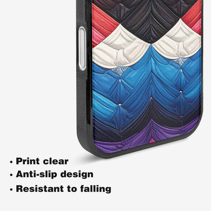 iPhone 16 Plus Case — Genderfluid Flag Color Theme Small Rainbow, Custom Designed Case Cover