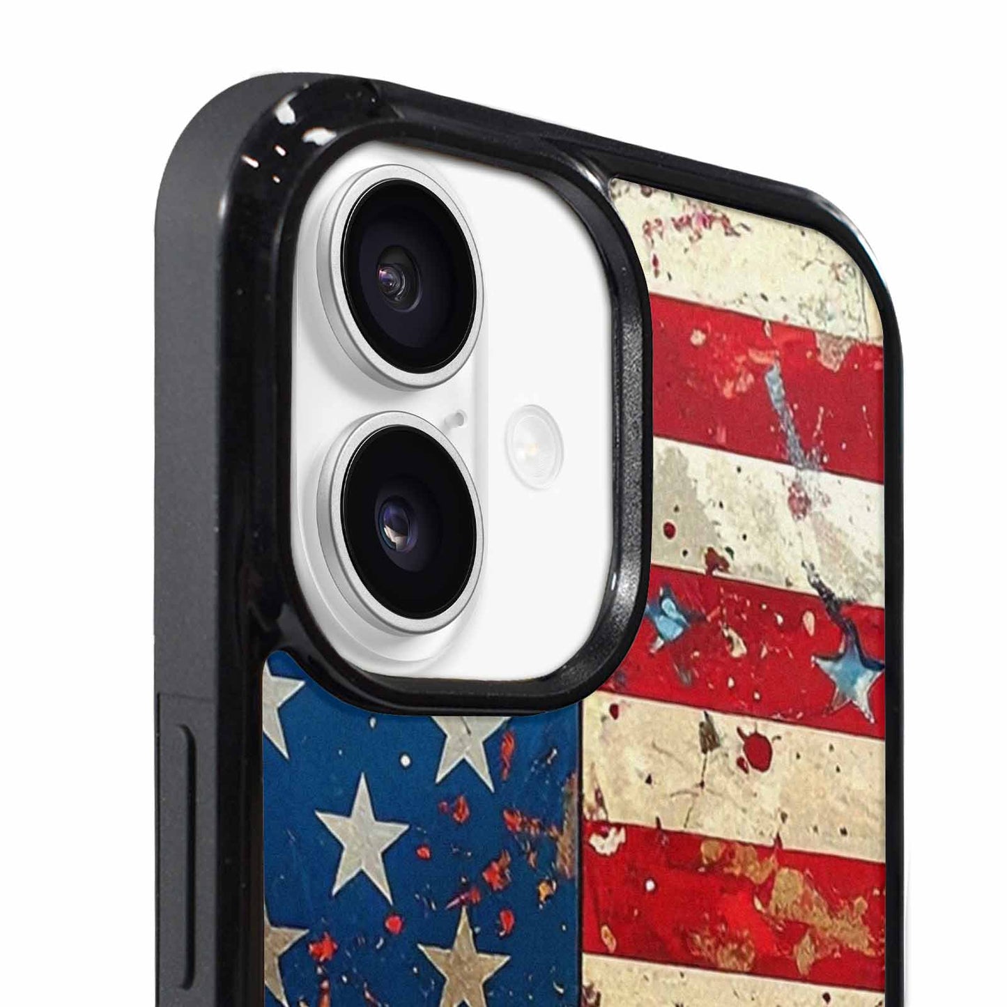 iPhone 17 Case — Small American Flag Stars Galaxy Space, Custom Print Case Cover