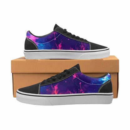 WOMEN'S Tie Dye Galaxy Canvas Lace-Up Wallpaper Art Sneakers