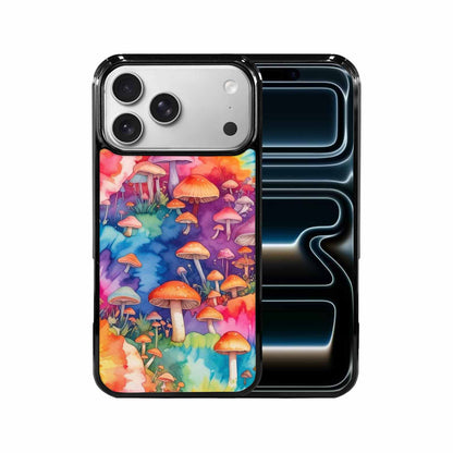 iPhone 17 Pro Max Case — Mushrooms Tie Dyemushrooms Pat Tie Dye, Custom Made Phone Cover