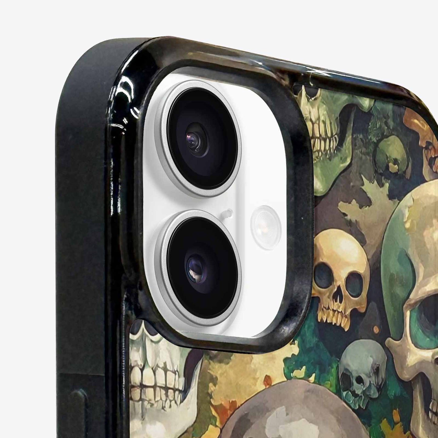 iPhone 16 Plus Case — Skulls Camoskulls Pattern Hu Avd, Custom Made Phone Cover