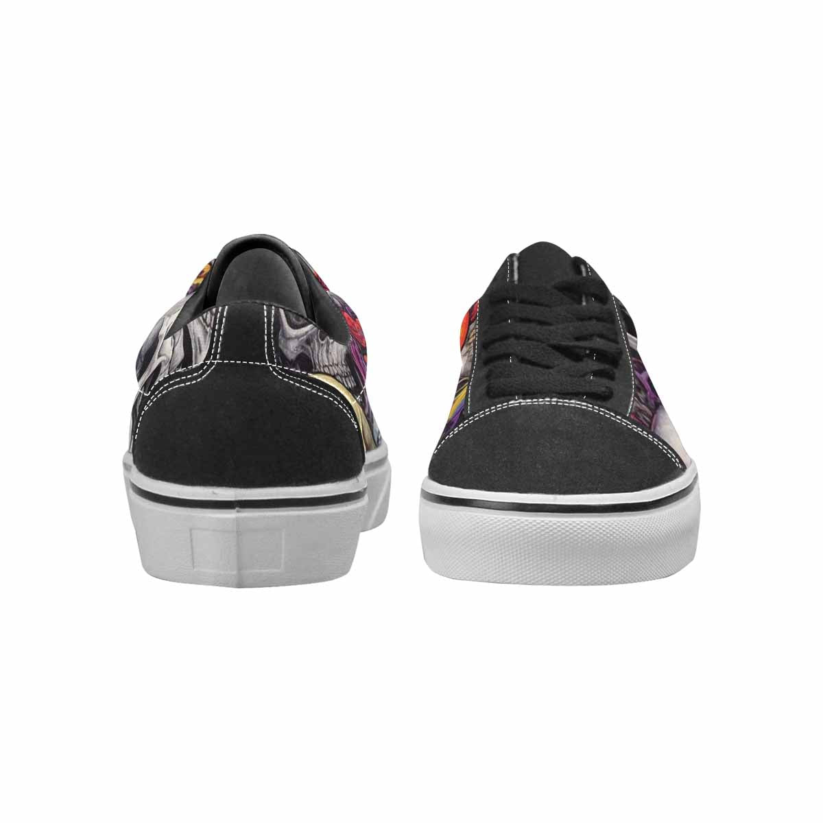 WOMEN'S Rainbow From Skull S Lace-Up Canvas Dreamcore Shoes