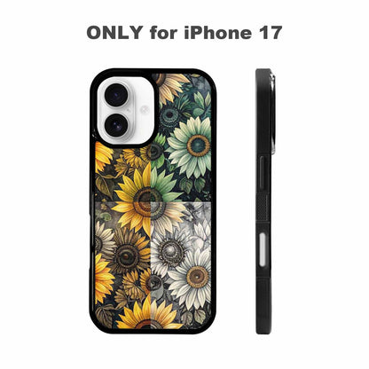 iPhone 17 Case — Small Sunflower Pattern, Randomly Floral, Custom Phone Case