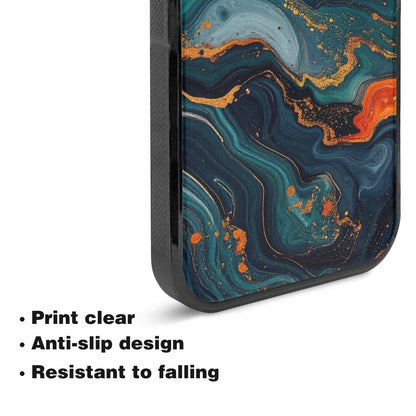 iPhone 15 Case — Marble Dark, Personalized Phone Case