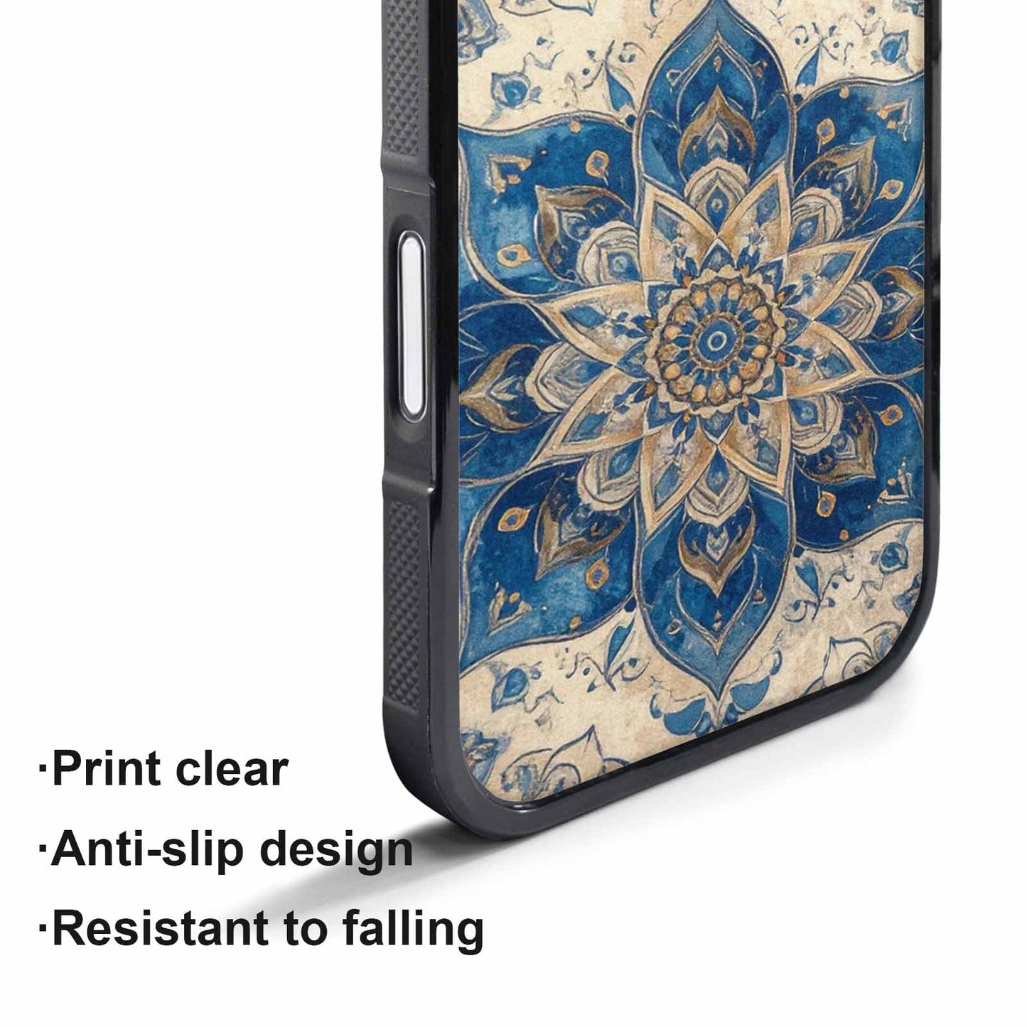 iPhone 17 Pro Max Case — Small Mandala Pattern, Randomly Floral, Custom Printed Phone Case