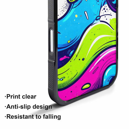 iPhone 17 Pro Max Case — Acid Wash Cartoon Tie Dye, Original Design Phone Case