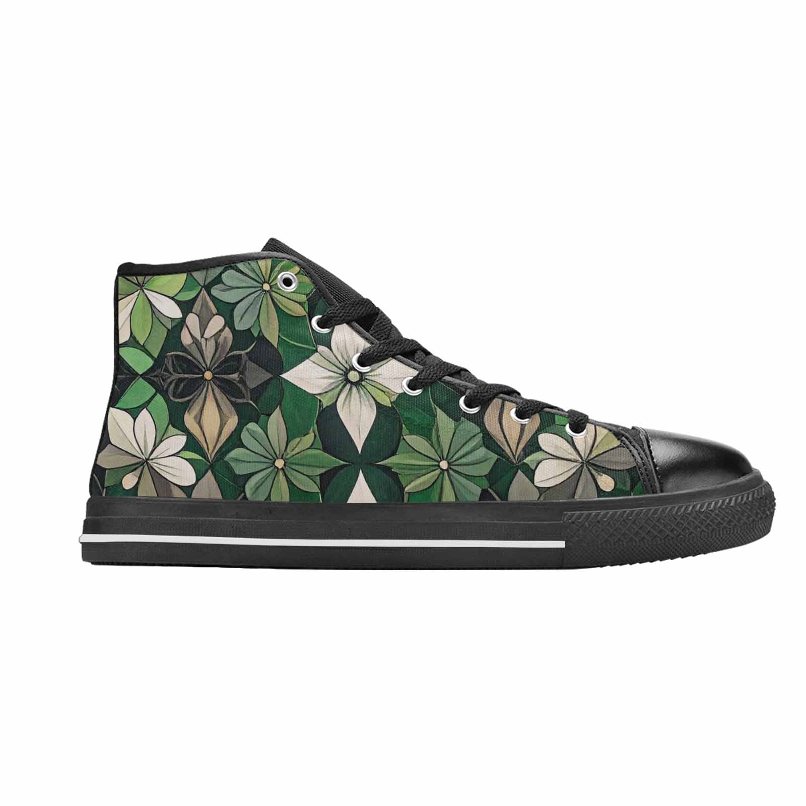 MEN'S Aromantic Flag Color High Top Canvas Aesthetic Shoes
