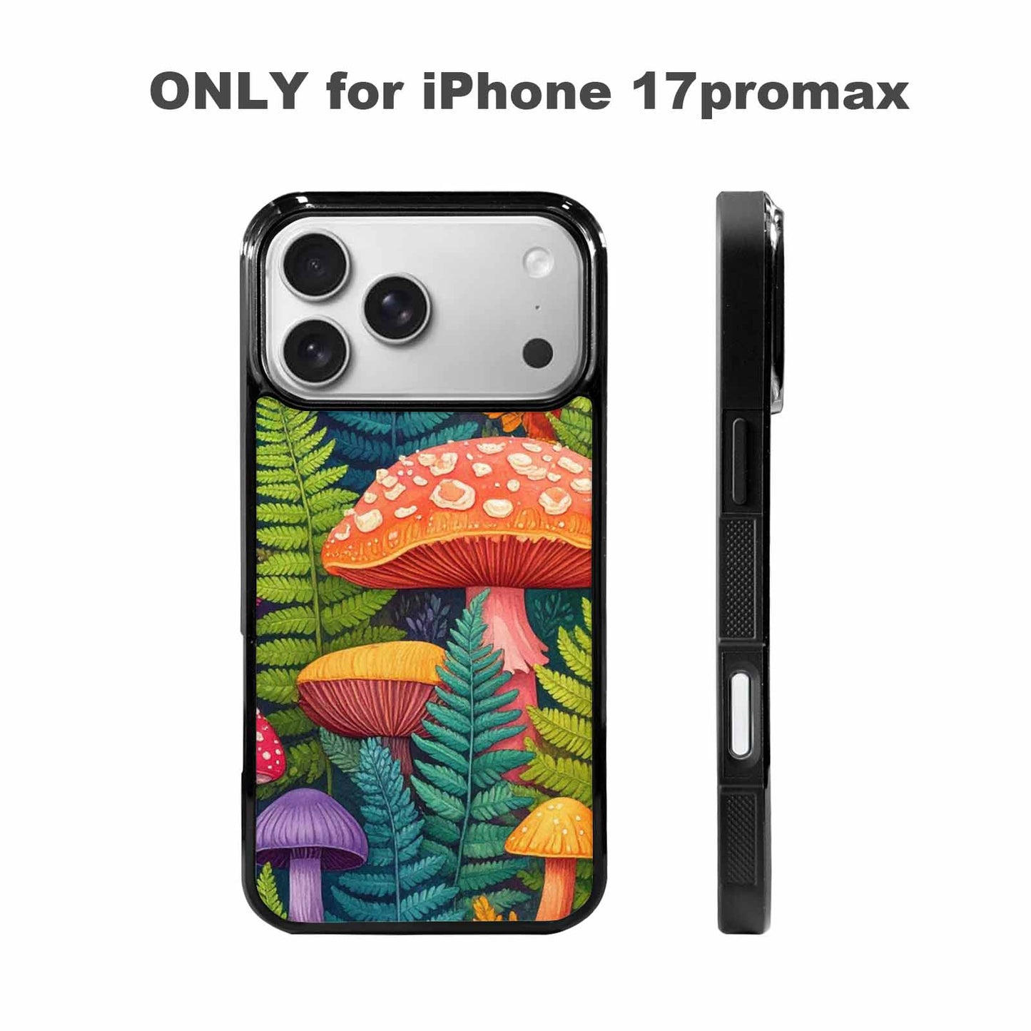 iPhone 17 Pro Max Case — Mushrooms Botanicalmushrooms P Floral, Custom Designed Case Cover