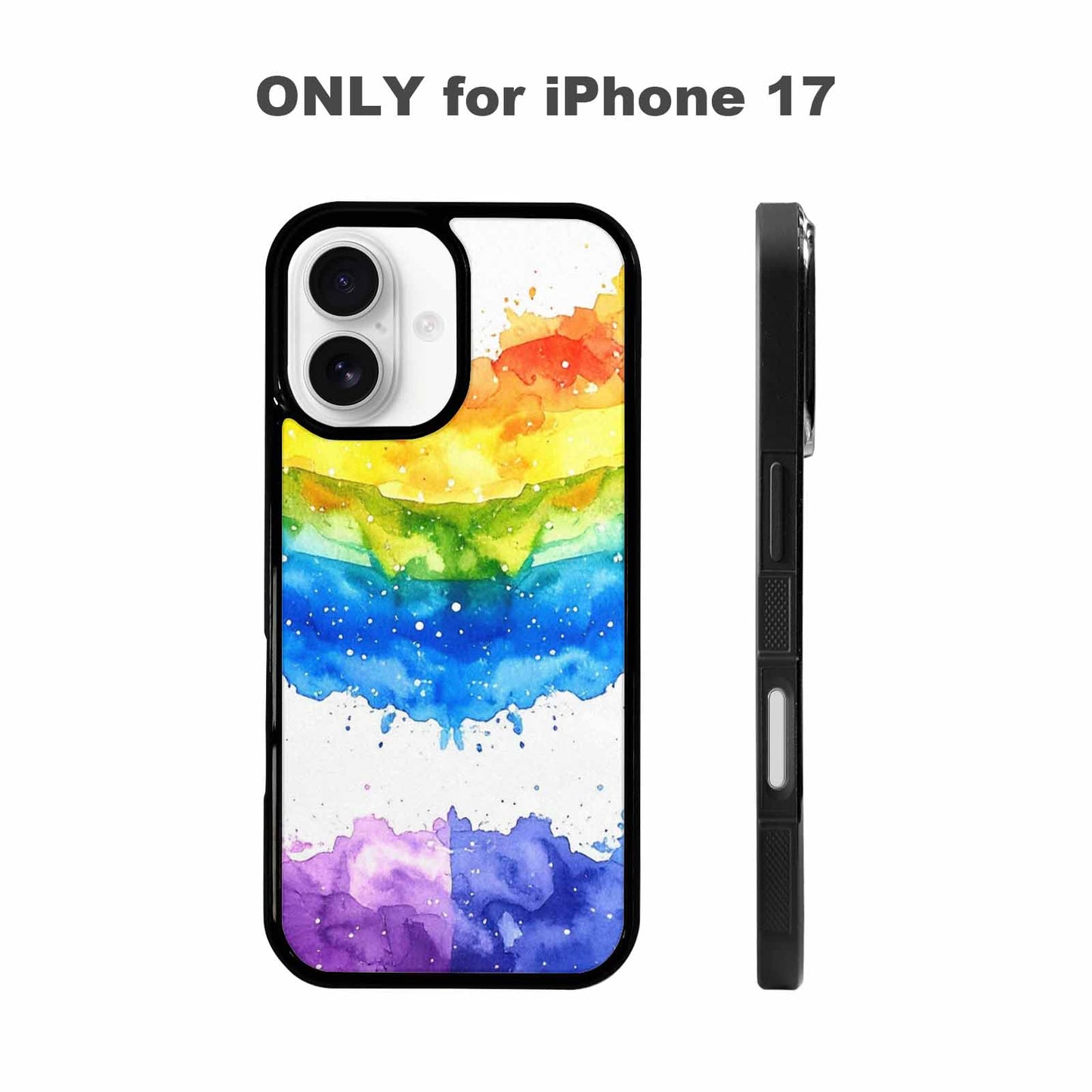 iPhone 17 Case — Watercolor Splash Abstract Pattern, Watercolor Abstract, Custom Designed Case Cover