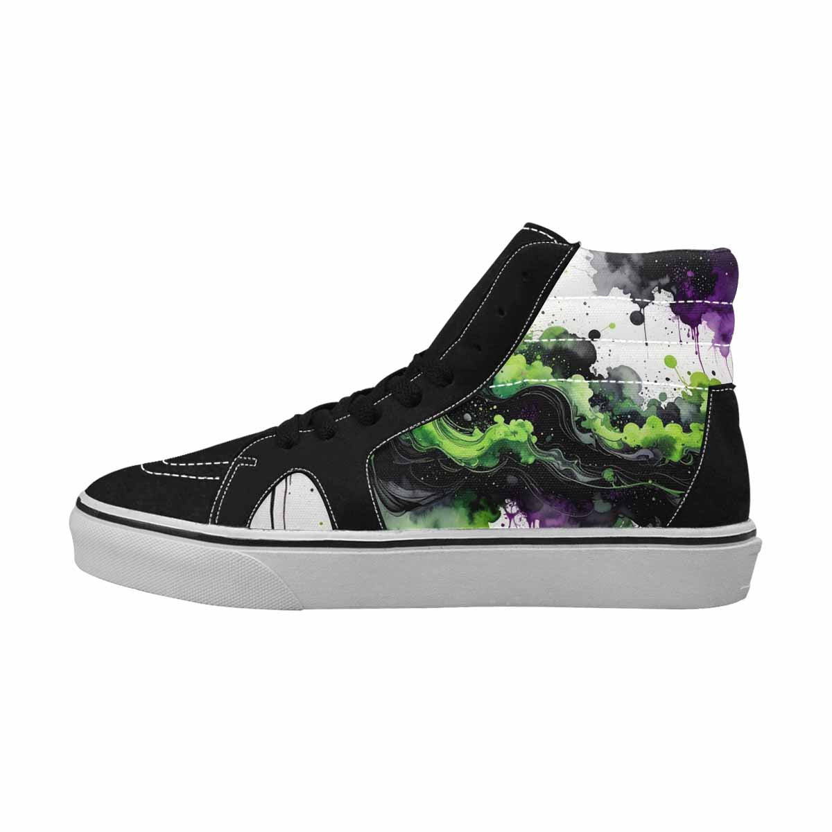 MEN'S Galaxy Nebula High Top Canvas Melting Art Custom Sneakers