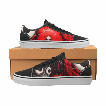 WOMEN'S Monsters (general) Lace-Up Canvas Wallpaper Art Custom Sneakers