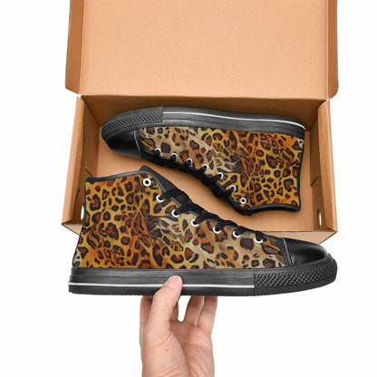 MEN'S Animal Print High Top Canvas Grunge Custom Sneakers