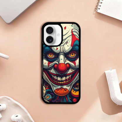 iPhone 17 Case — Evil Circus Heads Faces Cartoon Cute, Unique Phone Case Design