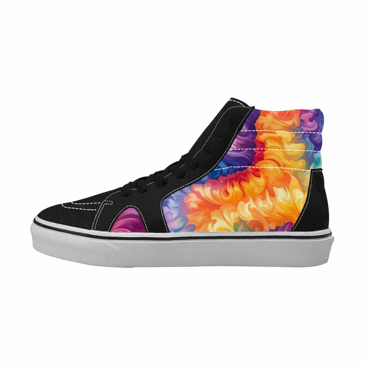 MEN'S Tie High Top Canvas Aesthetic Custom Shoes