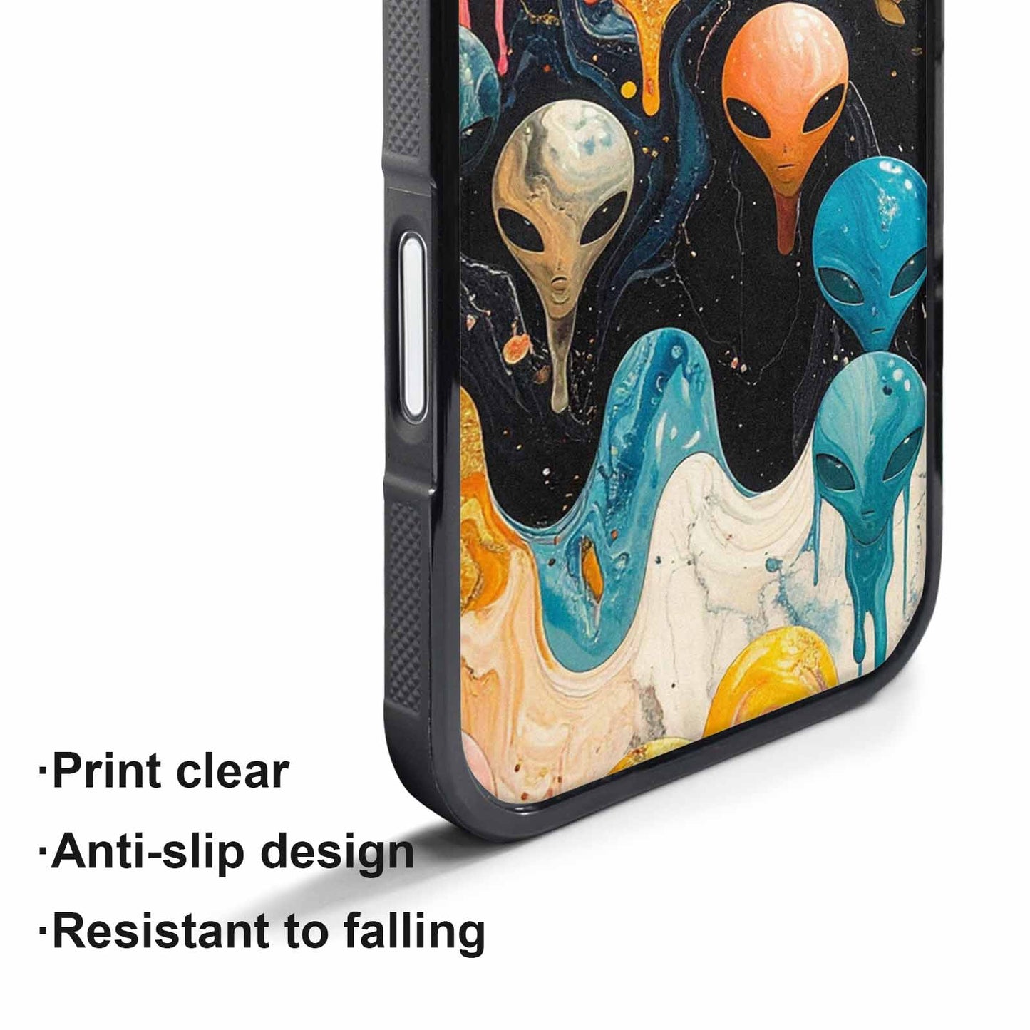 iPhone 17 Air Case — Aliens Marblealiens Pattern Uk0 Alien Scifi, Custom Art Phone Cover